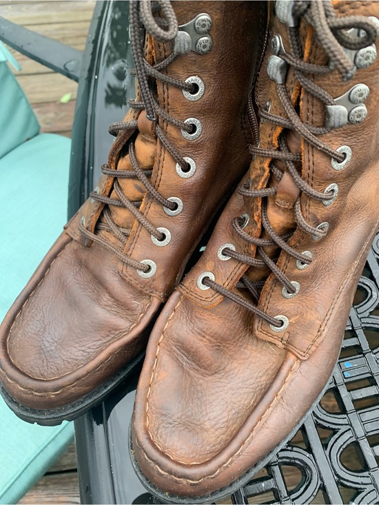 Harley Davidson Brentmoore Mens Brown Leather Motorcycle Boots 8.5 Lace D93760 main image 5